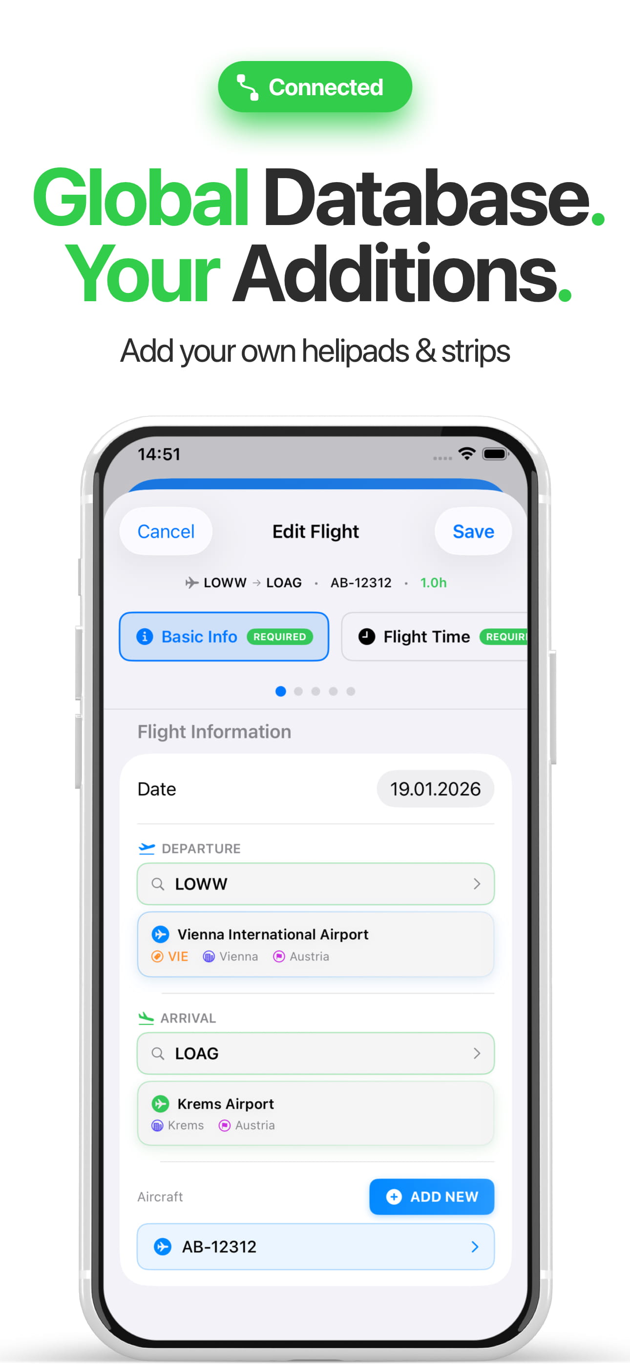 Global aircraft registry database